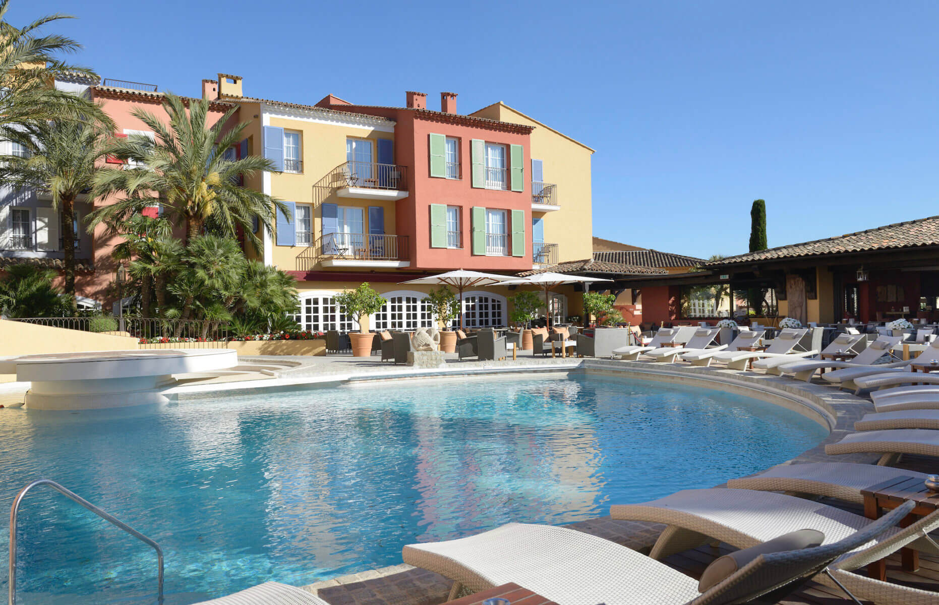 The Byblos Palace hotel  - a luxury location in Saint-Tropez