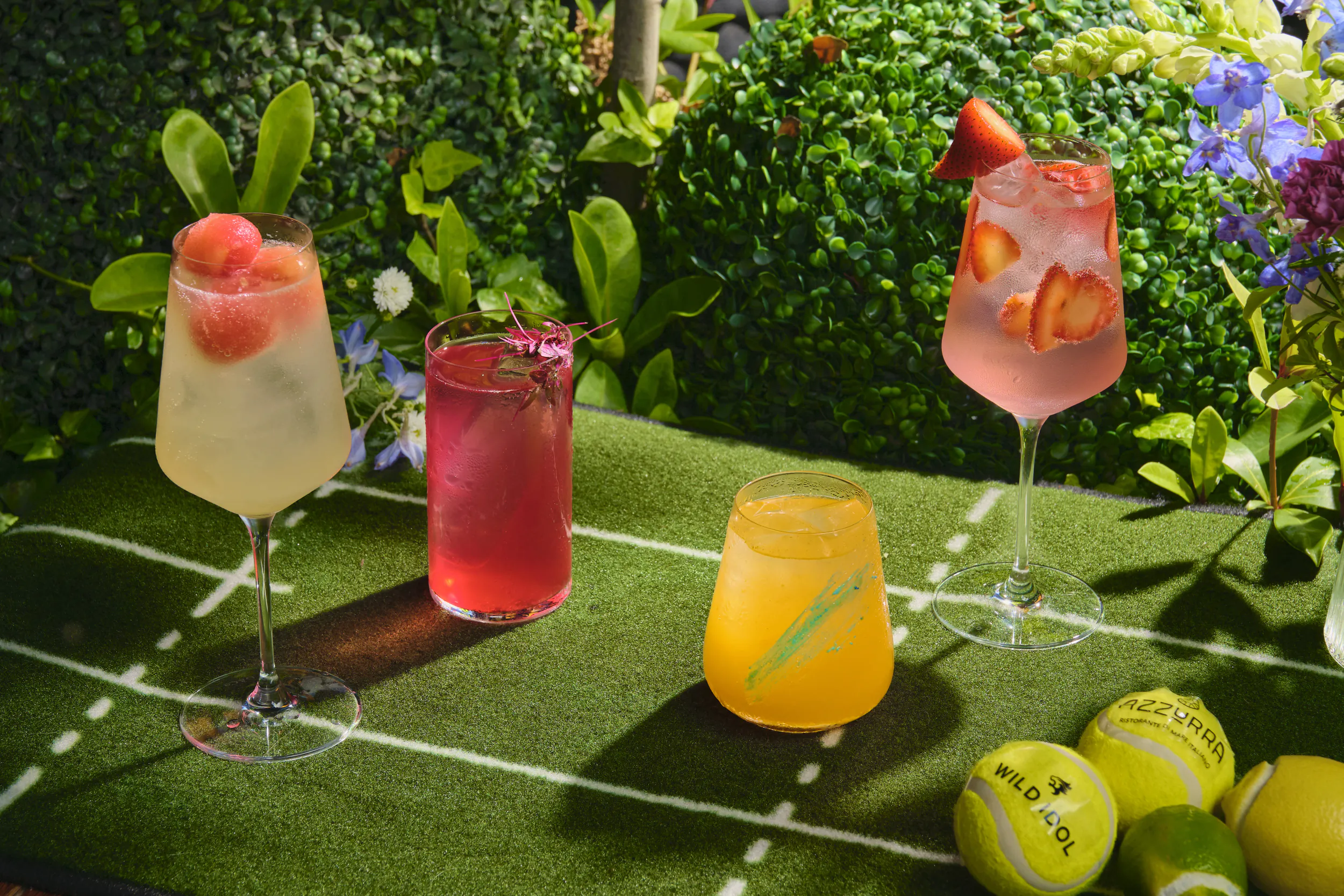 Azzurra Celebrates Wimbledon Tennis with Spritzes and Dessert